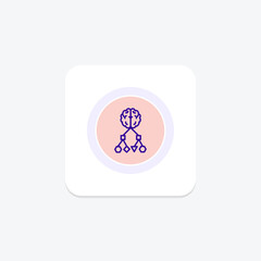 Classification color circle icon , vector, pixel perfect, illustrator file