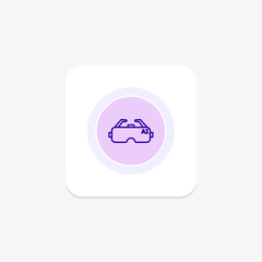Smart Glass color circle icon , vector, pixel perfect, illustrator file