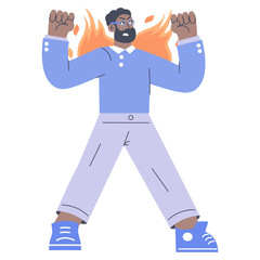 Businessman. Flat Vector Illustration