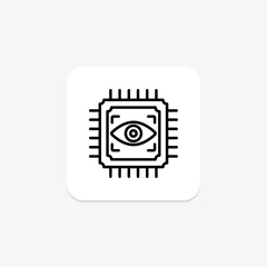 Vision line icon , vector, pixel perfect, illustrator file