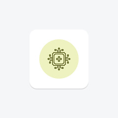 Ai In Healthcare pentaglow  , vector, pixel perfect, illustrator file