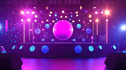Bright and Vibrant Stage Lighting for Events