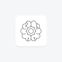 Neural Network thinline icon , vector, pixel perfect, illustrator file
