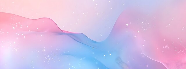 Blurred background in pastel colors, with a gradient of blue and pink, light sky blue and soft yellow