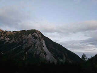 clouds over the mountains