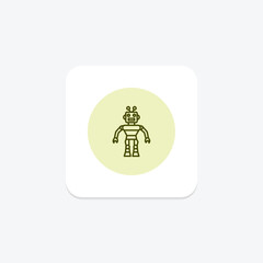 Robot pentaglow  , vector, pixel perfect, illustrator file
