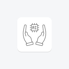 Future Technology thinline icon , vector, pixel perfect, illustrator file
