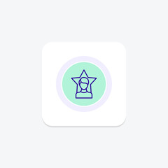 Ai Talent color circle icon , vector, pixel perfect, illustrator file