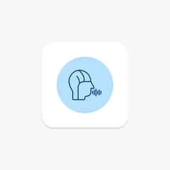 Speech Recognition pentaglow  , vector, pixel perfect, illustrator file