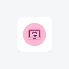 Fototapeta premium Virtual Assistant pentaglow , vector, pixel perfect, illustrator file