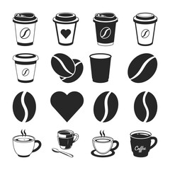 Coffee SVG, Coffee Cup Cut File, Coffee Mug Vector, Coffee Lover Silhouette, Cricut Cutting File, Coffee icon Clipart, I Love Coffee