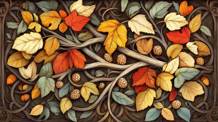 autumn leaves background