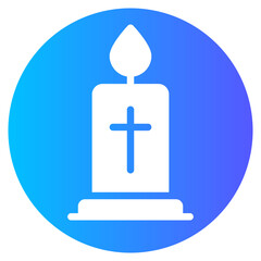 Fototapeta premium candle gradient icon