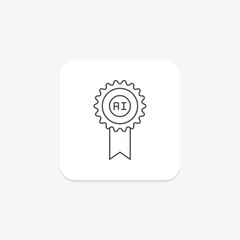 Ai Award thinline icon , vector, pixel perfect, illustrator file