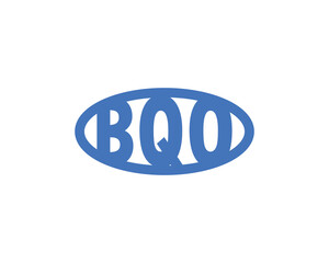 BQO logo design vector template. BQO