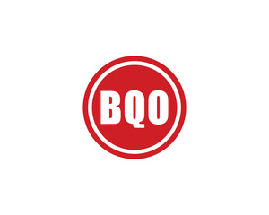 BQO logo design vector template. BQO