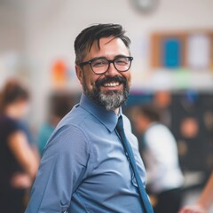 Fototapeta premium portrait of a school teacher 