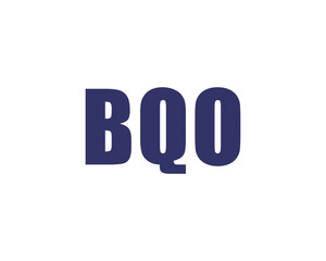 BQO logo design vector template. BQO