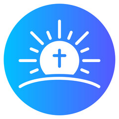 Obraz premium resurrection gradient icon