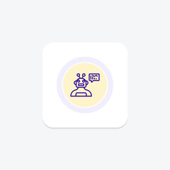 Ai Prediction color circle icon , vector, pixel perfect, illustrator file