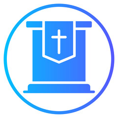 Obraz premium Altar gradient icon