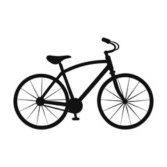 hand-drawn-bicycle-silhouette-black and white 