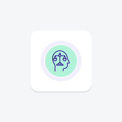 Ai Bias Mitigation color circle icon , vector, pixel perfect, illustrator file