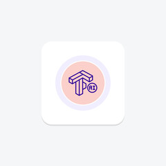 Tensorflow color circle icon , vector, pixel perfect, illustrator file