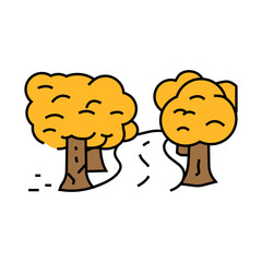 leaf peeping autumn line icon vector. leaf peeping autumn sign. isolated symbol illustration