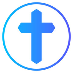 Obraz premium christianity gradient icon