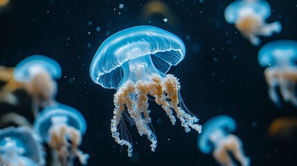 Obraz premium jelly fish in the water