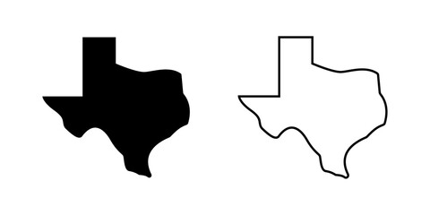 Texas map icon transparent.