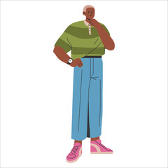 Young Businessman. Flat Vector Illustration