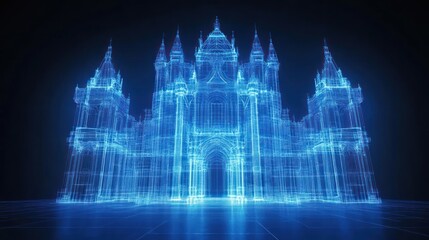 Fototapeta premium Digital Castle