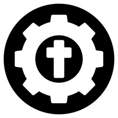 gear glyph icon