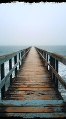 Obraz premium The longest fishing pier you've ever seen