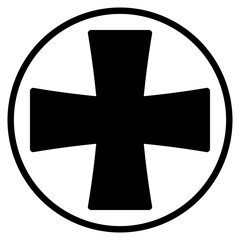 Obraz premium religion glyph icon