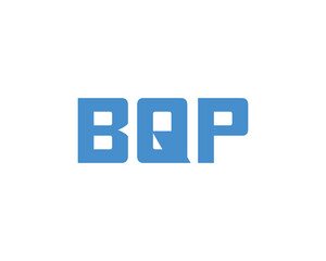 BQP logo design vector template. BQP