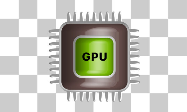 futuristic GPU icons, perfect for enhancing your tech designs, presentations,Ui, or projects. high-resolution details. Vector illustration concept.	