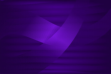 Abstract purple background with curved lines. © Raffaza