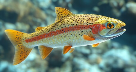 Brightly-Colored Fish in Aquarium