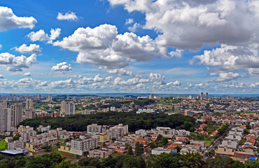 Naklejka premium Panoramic view of Ribeirao Preto city in Sao Paulo, Brazil