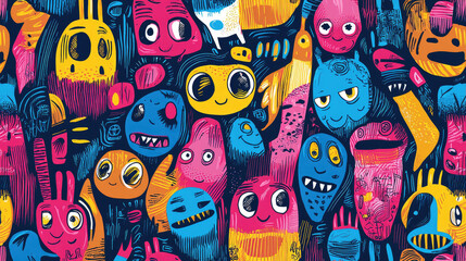 Fototapeta premium doodle art exhibition