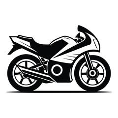 Fototapeta premium motor-bike-vector-illustration- black and white 