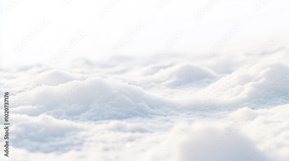 Wall mural soft clouds blanket the sky, creating a serene atmosphere with gentle light during a calm afternoon