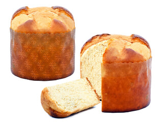 panettone, traditional italian and brazilian sweet bread