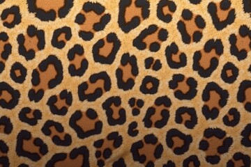 Leopard print pattern texture in golden and black for fashion design
