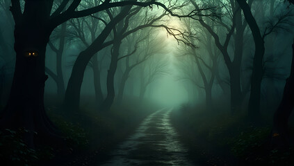 Twilight Whispers in the Haunted Woods