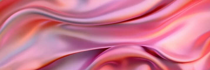 Obraz premium Elegant silk fabric, soft sheen, delicate waves, flowing drapes, luxurious textile, sophisticated design, timeless beauty, versatile applications