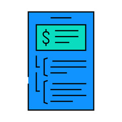 budgeting business process line icon vector. budgeting business process sign. isolated symbol illustration